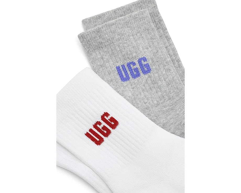 Набор носков Quinlin Logo Quarter 2 Pack от UGG с переработанными материалами