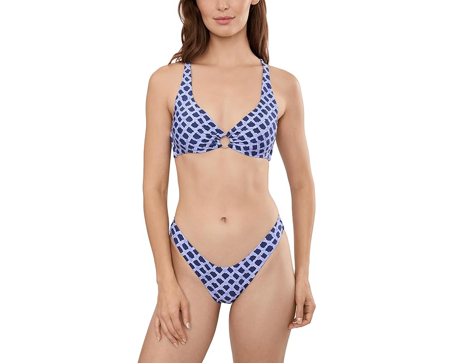 Seafolly бикини топ Marseille Multi Fit Longline Tri Bra в стиле Индиго