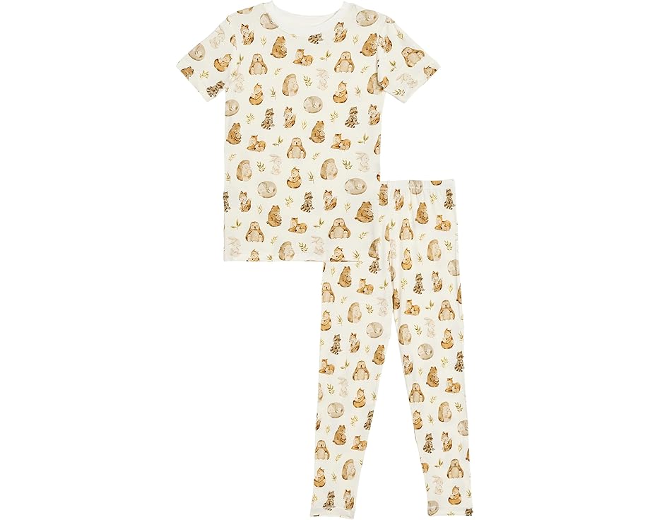 Kickee Pants Kids Пижамный комплект с коротким рукавом и принтом