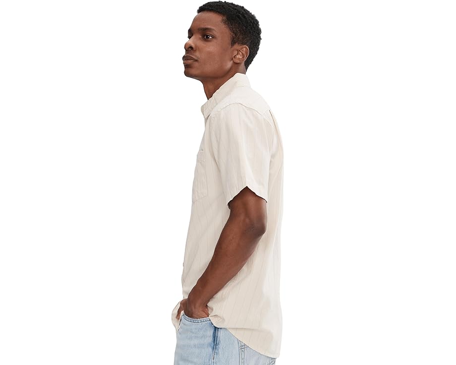 Рубашка Quiksilver Dobby Stripe Classic Woven с оксфордской полосой и нагрудным карманом