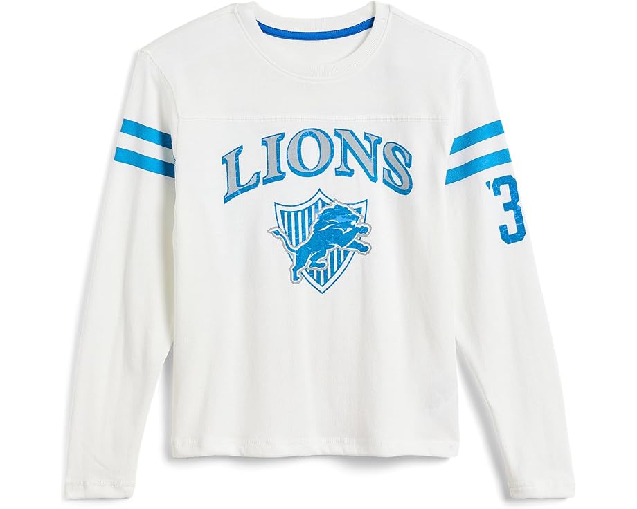 Футболка NFL Detroit Lions с полосатым кокеткой для детей