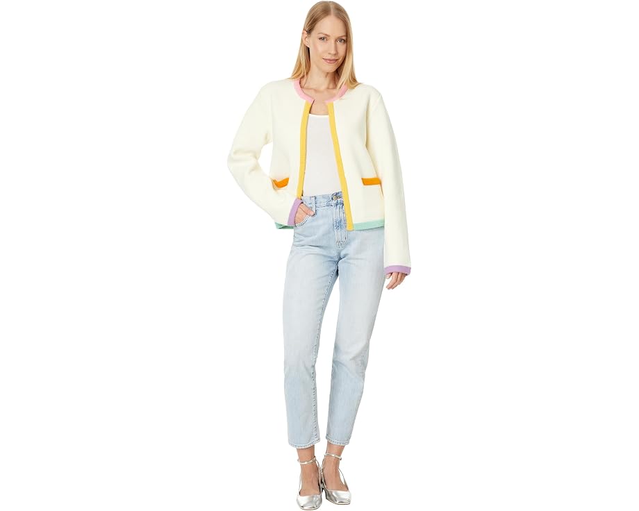 Кардиган свитер Color Block от English Factory оверсайз