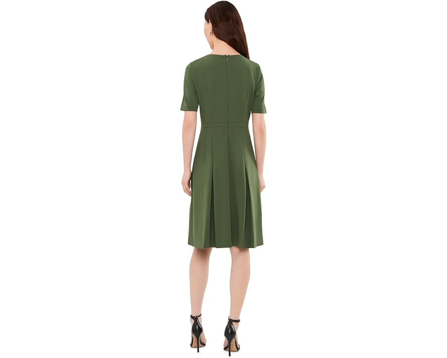Платье Adrianna Papell Knit Crepe с бантом на поясе, приталенный крой