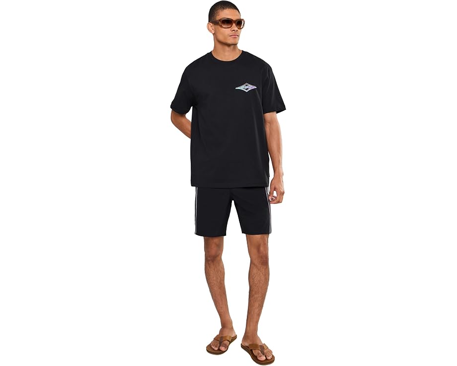 Биллабонг футболка Crayon Wave Premium Short Sleeve хлопковая