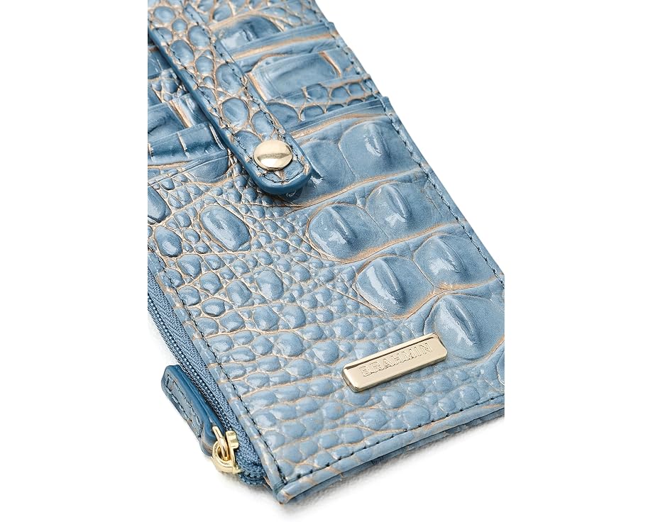 Картхолдер Brahmin из фактурной кожи Vintage Indigo Melbourne