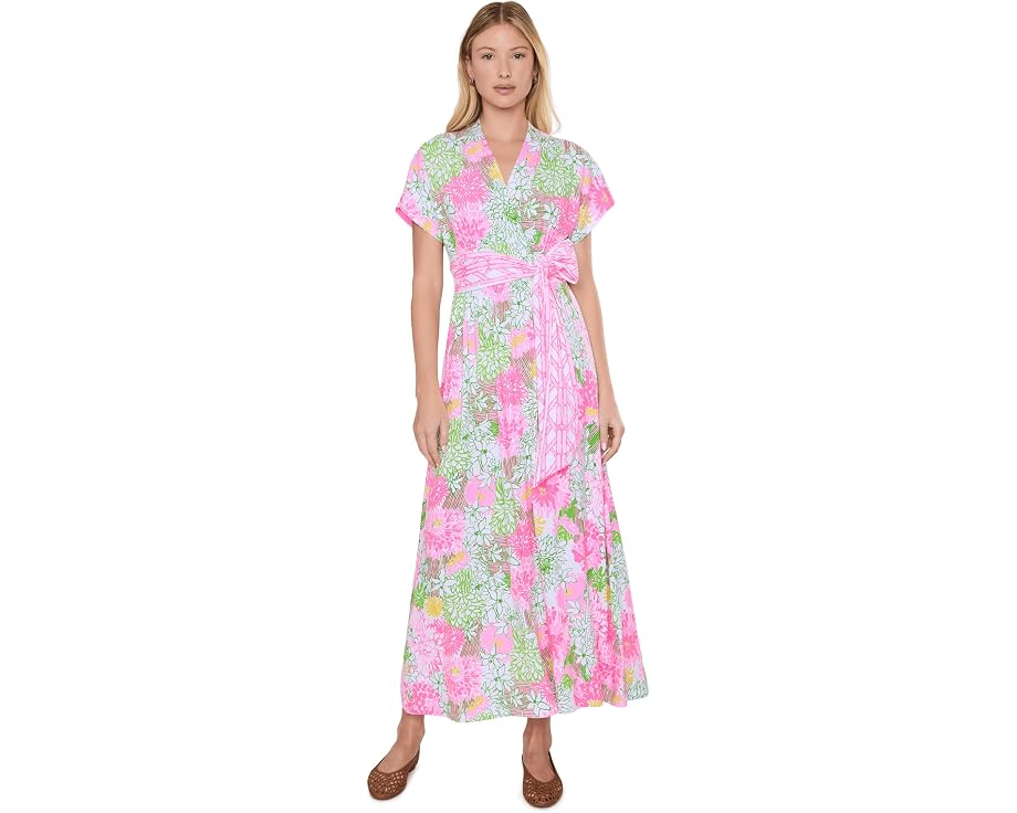 Макси-платье Keenan с запахом и цветочным принтом Lilly Pulitzer
