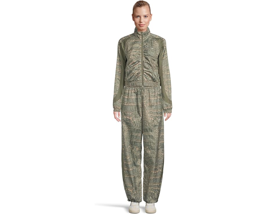 Брюки-джоггеры adidas by Stella McCartney с принтом крокодила и поясом на шнурке