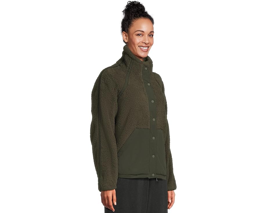 Куртка Prana Encinitas Fleece с воротником-воронкой и карманом