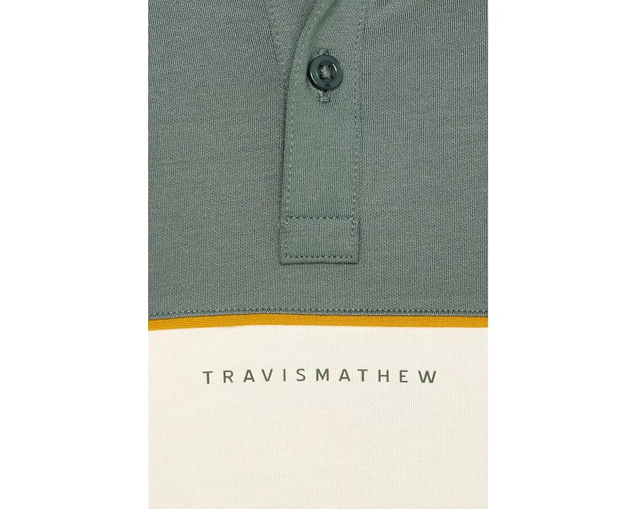 Поло Featherweight Color-Block TravisMathew с контрастной отделкой
