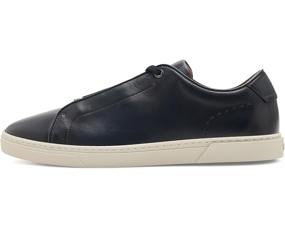 Кеды BOSS Gary Leather Sneakers кожаные с темно-синим верхом