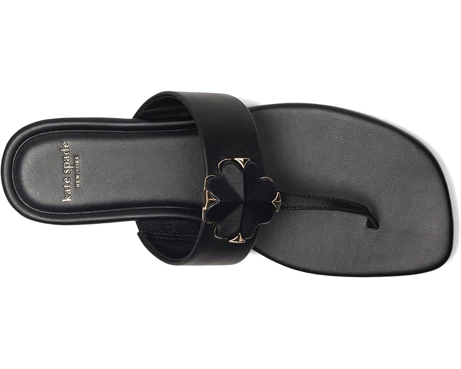 Kate Spade New York сандалии Spade Flower с цветочным мотивом на кожаной подошве