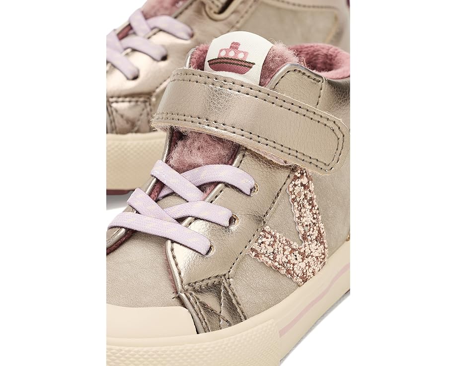 Кроссовки victoria Kids Tribu Matallic высокие с блестящим верхом
