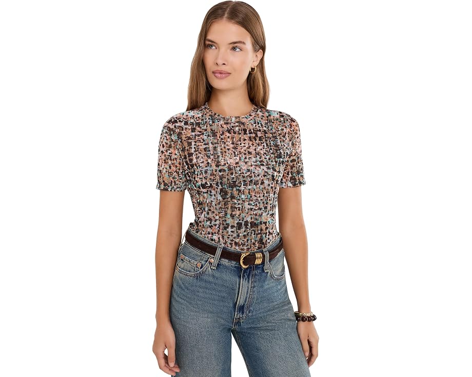 Eleanor Mesh Short Sleeve Tee