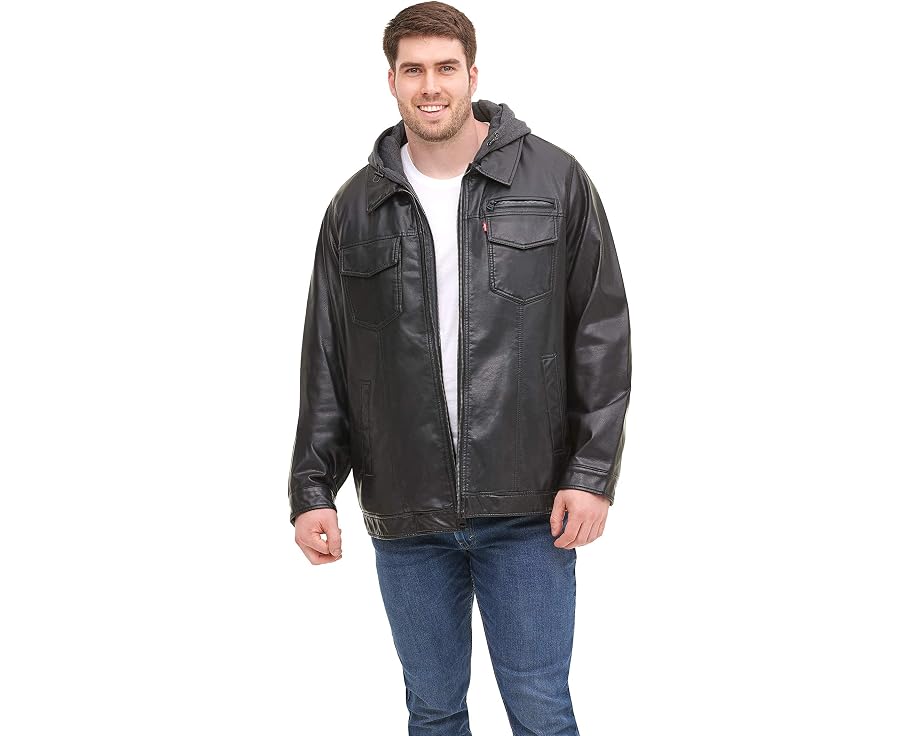 Levi's куртка Big & Tall Vintage Deer Sherpa Lined Trucker с капюшоном