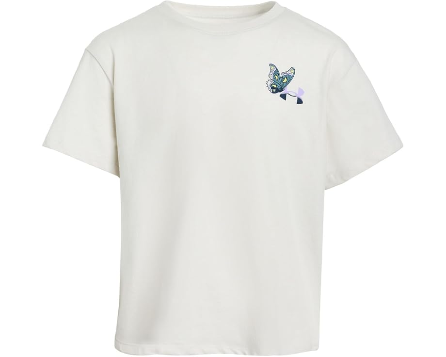 Футболка Under Armour Kids с принтом мотыльков и технологией отвода влаги