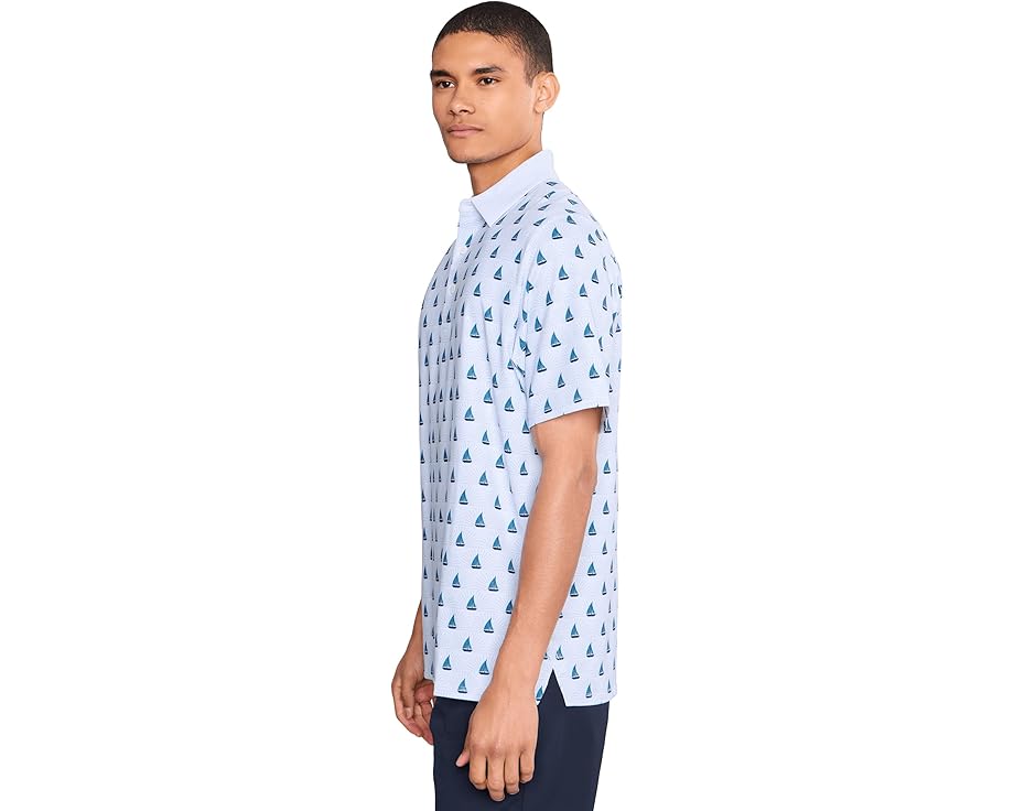 Callaway поло Sailboat Sunset Geo Print с принтом