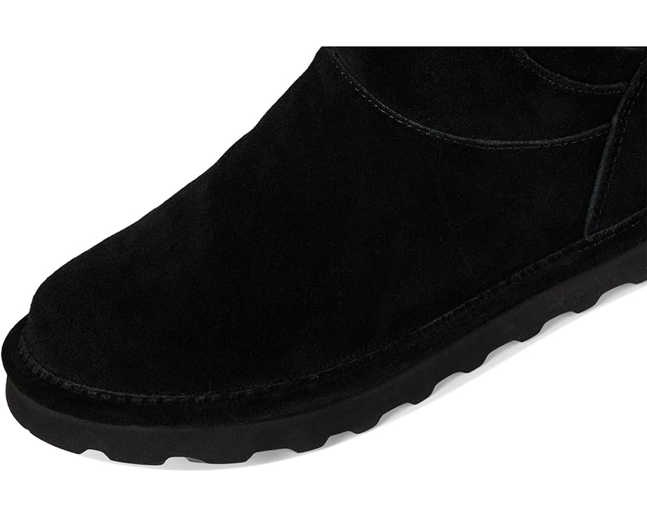 Зимние угги Bearpaw Jenni из замши с меховой отделкой и декоративной пряжкой