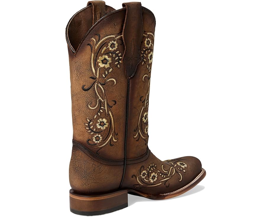 Сапоги Corral Boots L2063 с вышивкой цветов песка и кожаной подкладкой