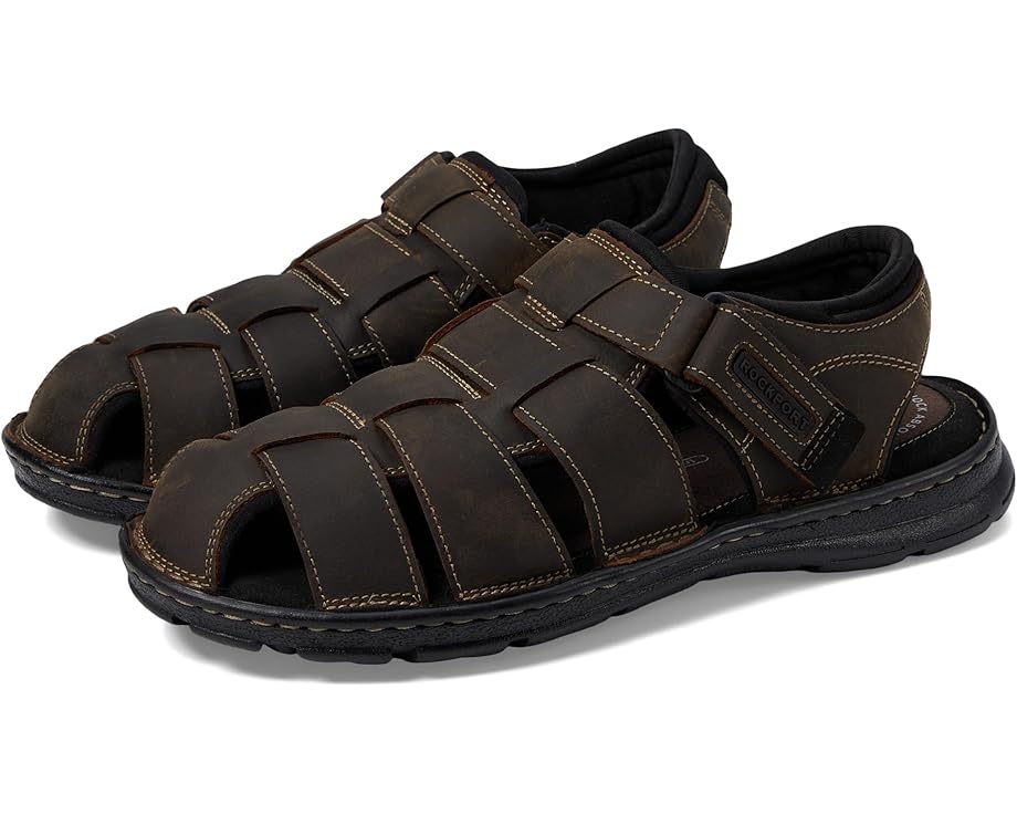Сандалии Rockport Darwyn Fishermen из натуральной кожи с регулируемой застежкой