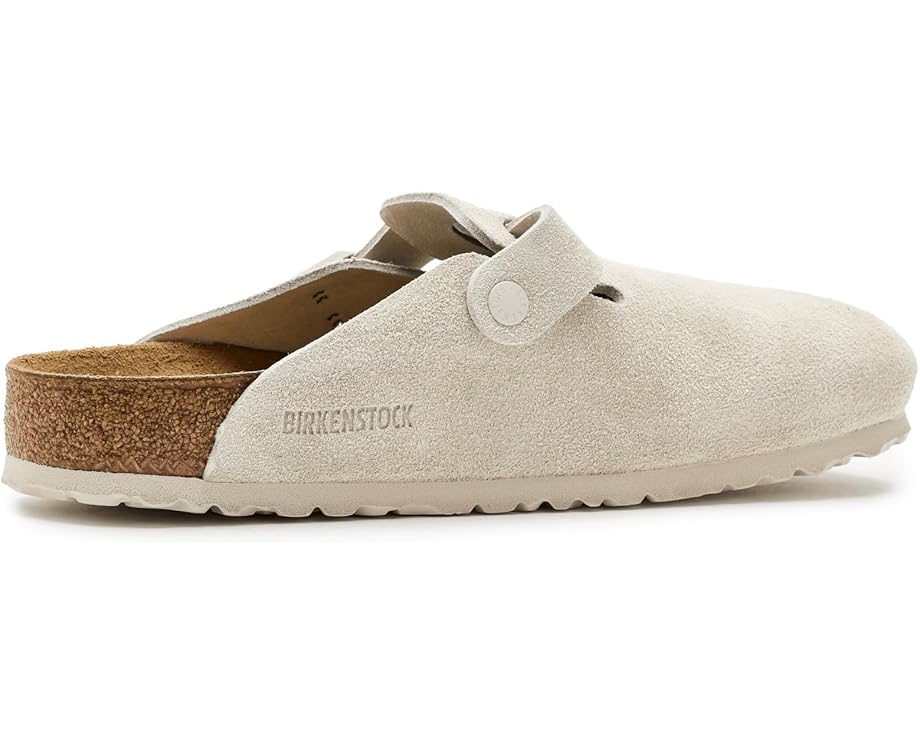 Классические клоги Birkenstock Boston из мягкой замши с анатомической стелькой