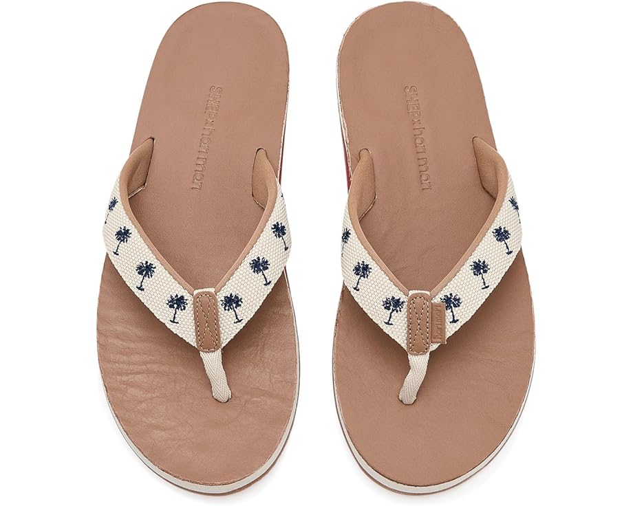 Пляжные сланцы Palm от Hari Mari с технологией MemoryFoamToe