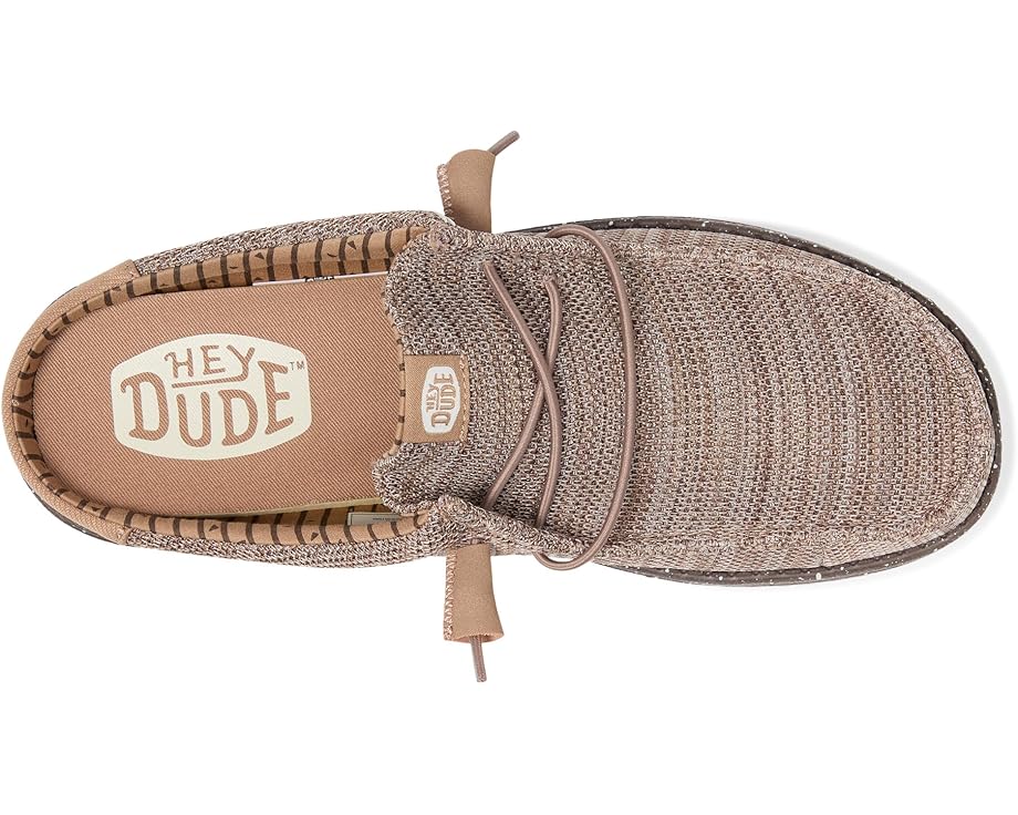 Кроссовки Hey Dude Wally Slip Stretch Sox с эластичными шнурками и технологией Flex & Fold