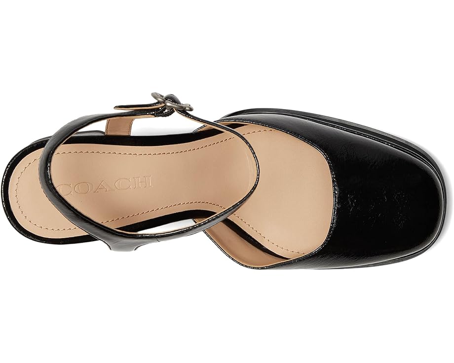 Туфли COACH Pump With Tea Rose с квадратным носком