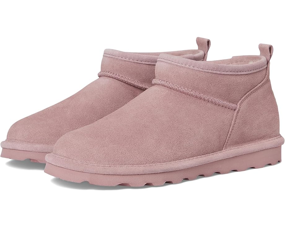 Сапоги Super Shorty Bearpaw из замши с овечьей шерстью и съемной стелькой