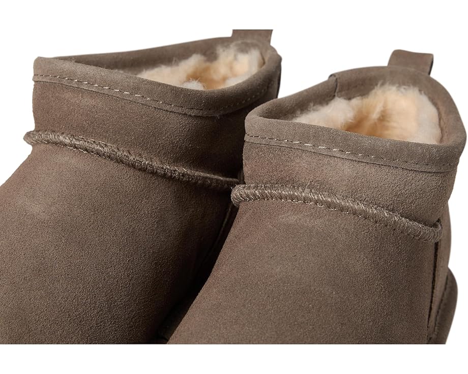 Сапоги Super Shorty Bearpaw из замши с овечьей шерстью и съемной стелькой