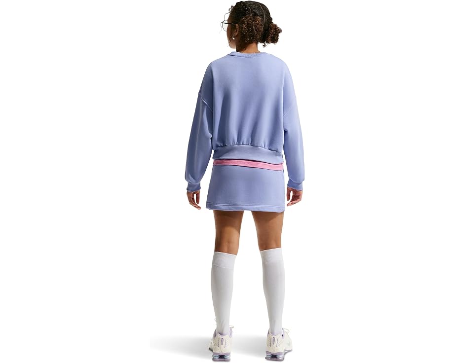 Свитшот Nike Kids Sportswear Club Fleece Boxy Crew Neck с вышитым логотипом