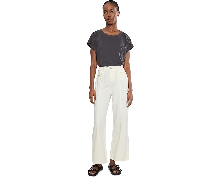 7 For All Mankind джинсы Lotta Ankle in Linen Ostuni с высокой посадкой