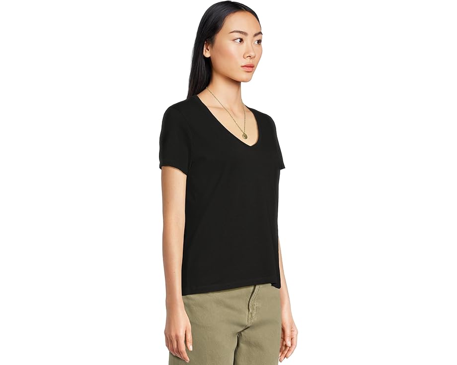 Madewell Northside V-Neck Tee из 100% хлопка с прямым подолом