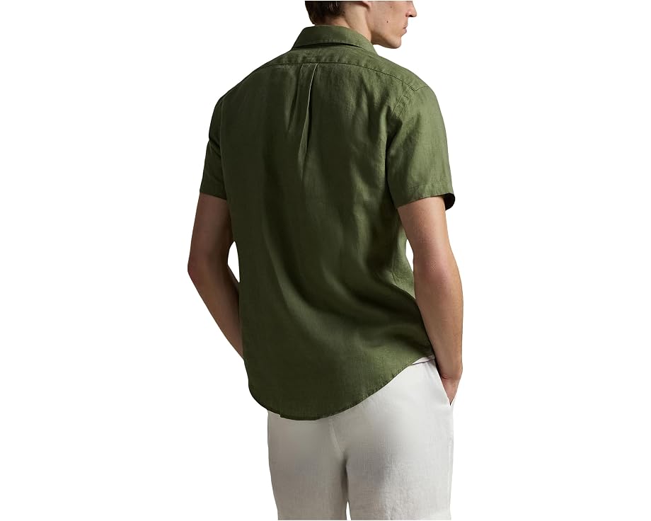 Классическая льняная рубашка Polo Ralph Lauren Ceramic White