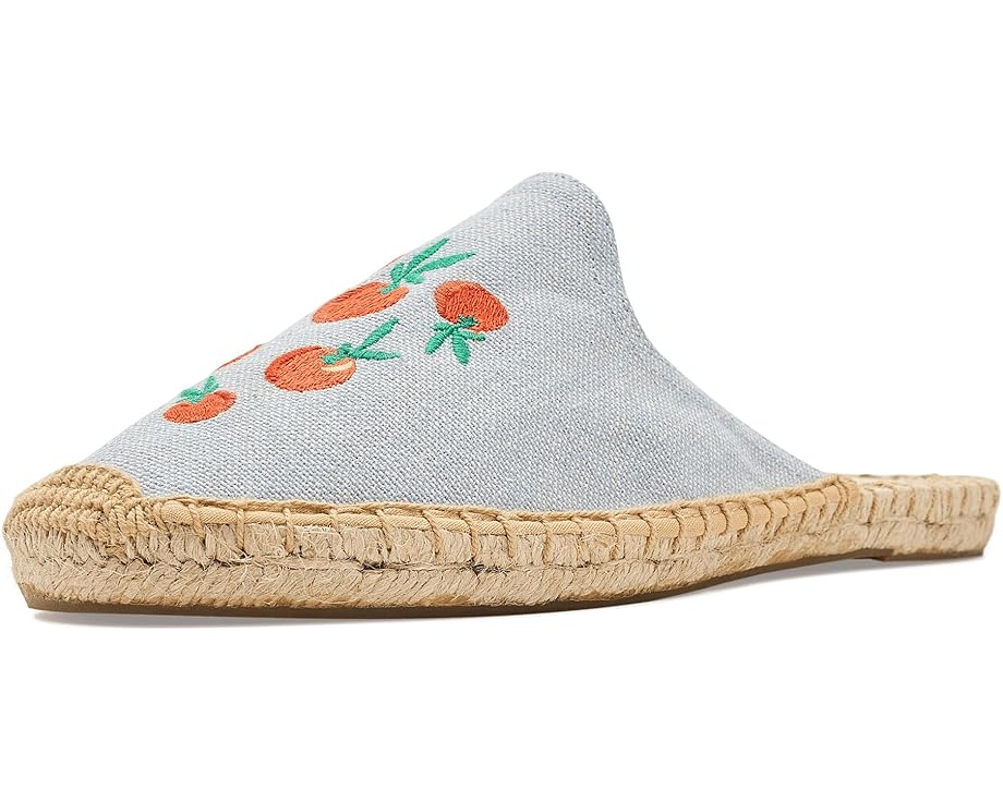 Soludos Oranges Smoking Mule Espadrille с апельсиновым принтом