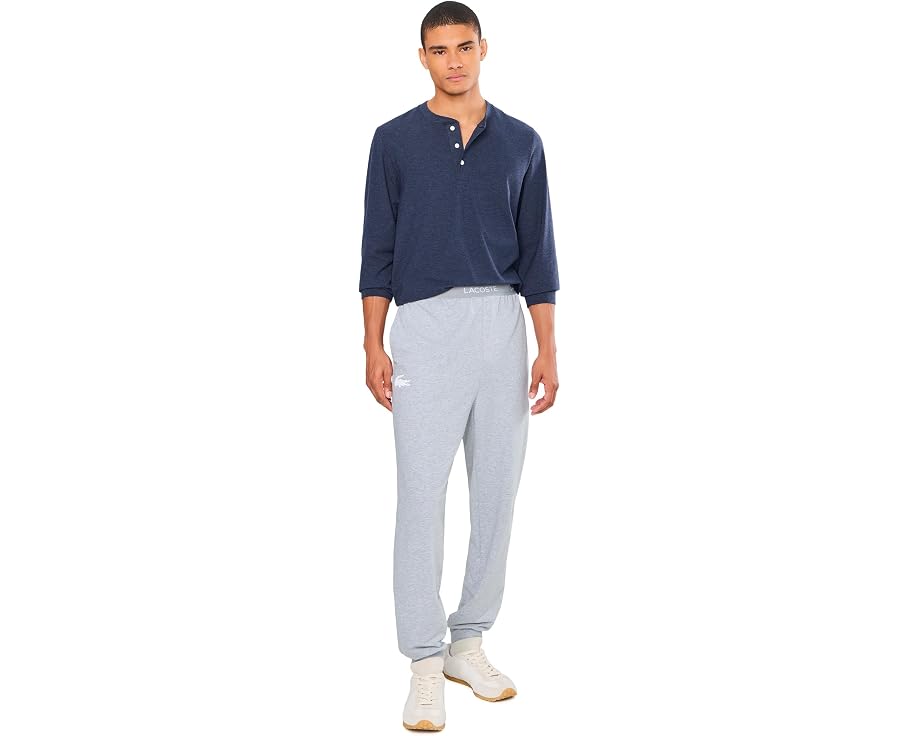 Lacoste Хлопковые флисовые джоггеры для отдыха