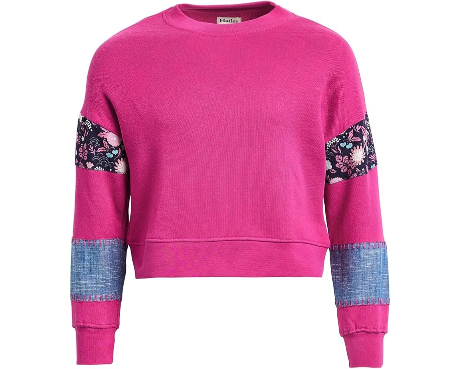 Детский пуловер Hatley Very Berry с миксовым узором и пайетками