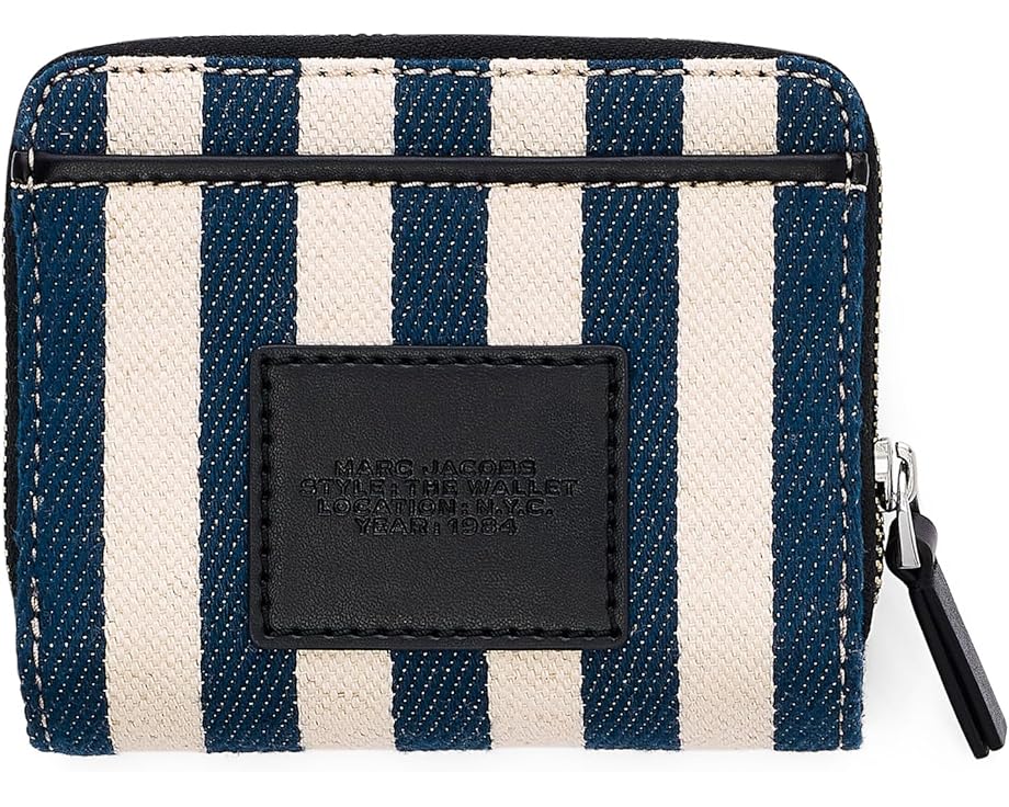 Компактный кошелёк Marc Jacobs из полосатого холста