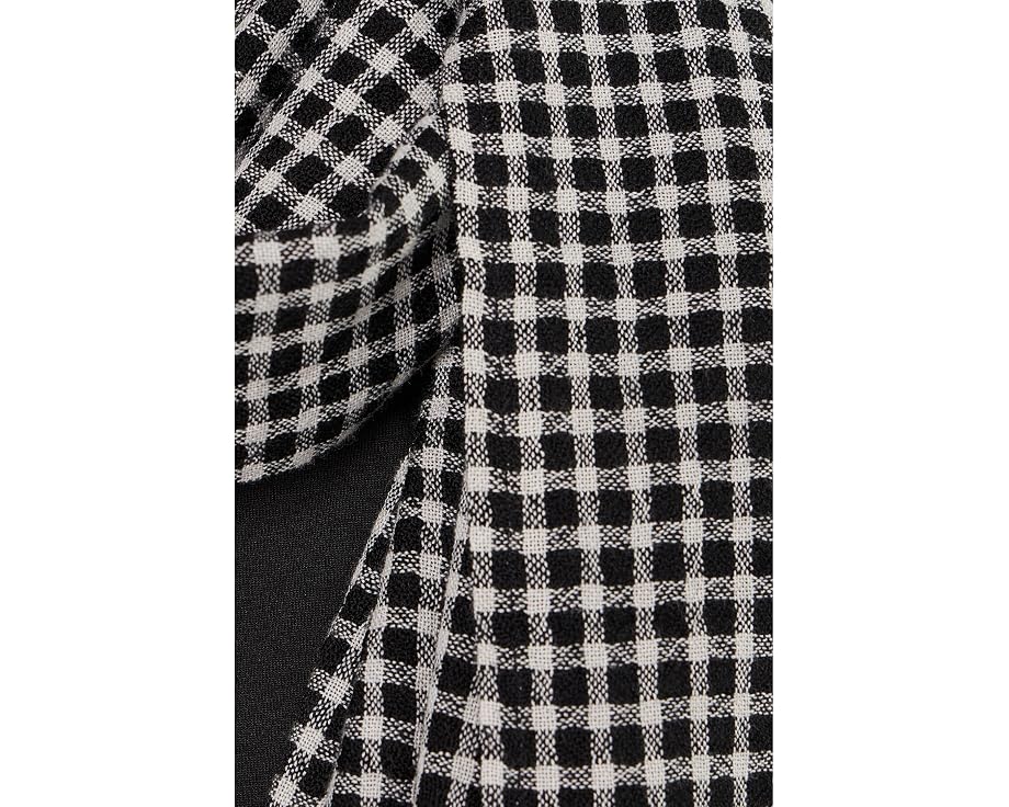 Wool Cotton Check Wrap