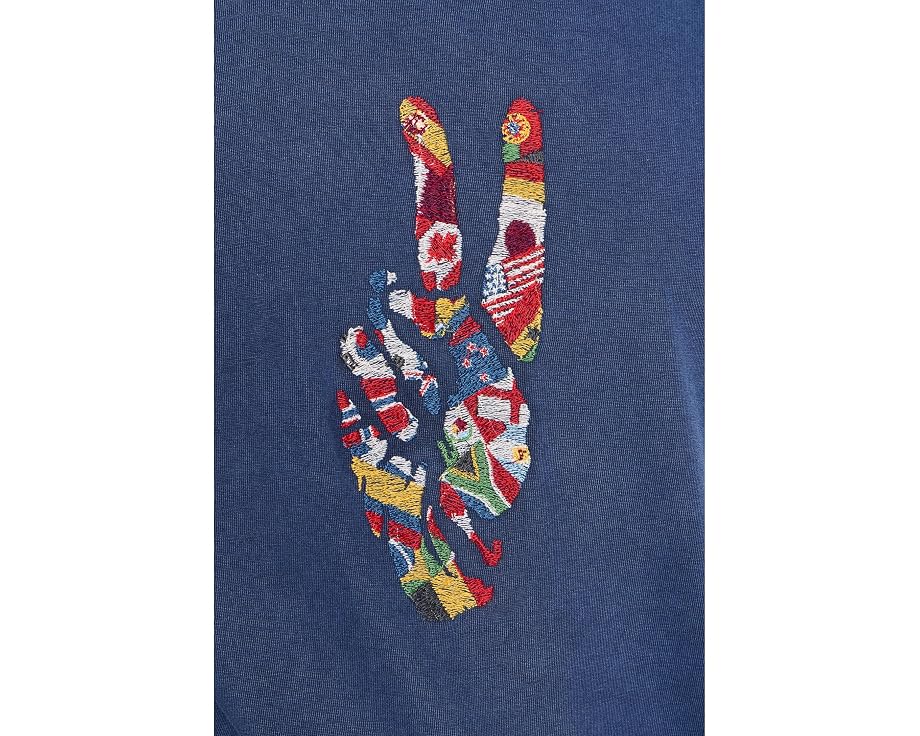 Футболка World Flags Peace Tee KG7781F26 от John Varvatos с принтом флагов