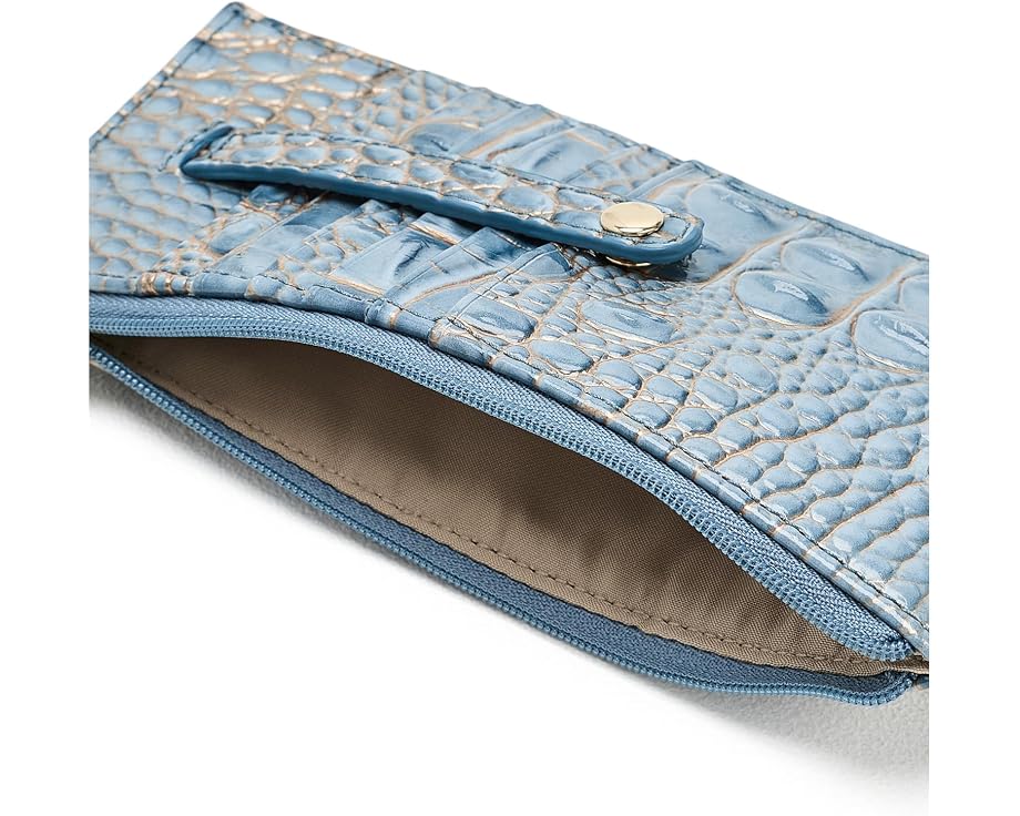 Картхолдер Brahmin из фактурной кожи Vintage Indigo Melbourne