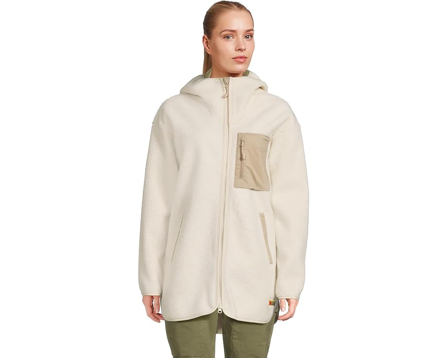 Длинная куртка Fjällräven Vardag Pile Fleece с капюшоном из переработанного полиэстера