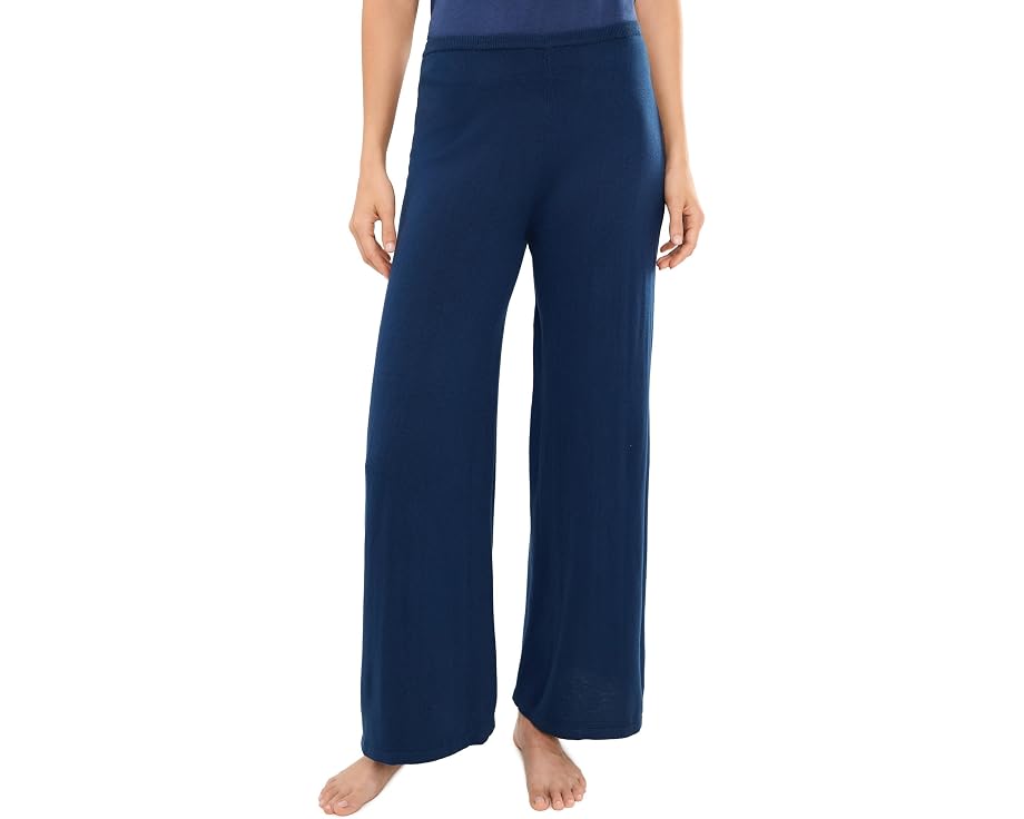 Eberjey брюки Fine Gauge Pants широкие с завышенной талией