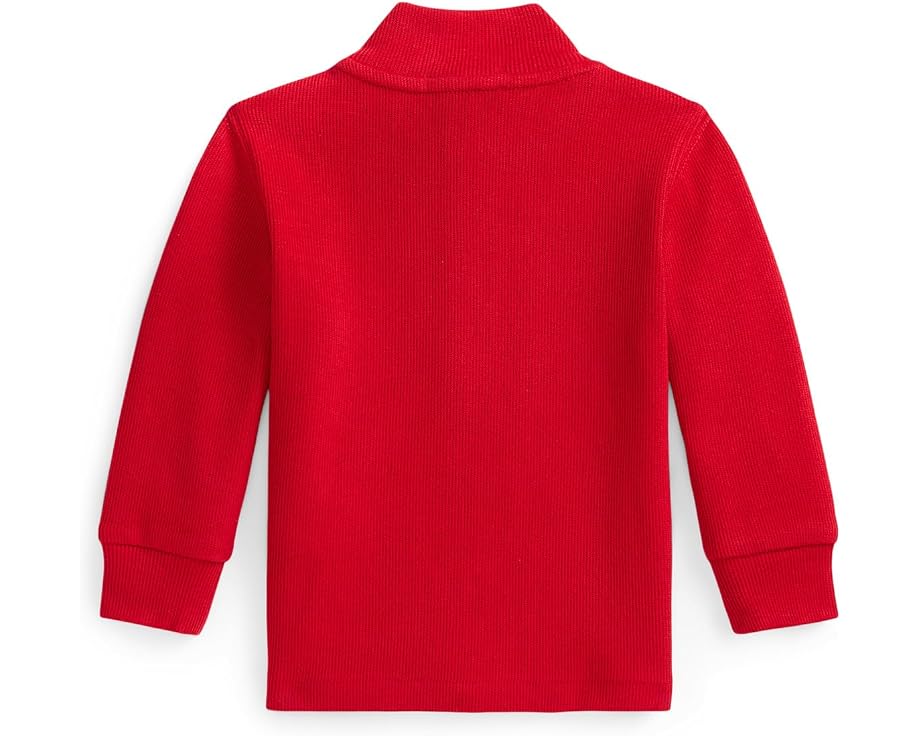 Полувер Polo Ralph Lauren Kids Estate-Rib с высоким воротником и молнией для младенцев