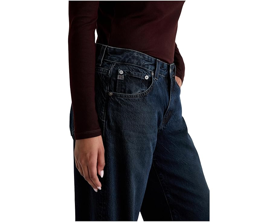 Джинсы AG Jeans Adria Low Rise Baggy Wide Leg свободного кроя