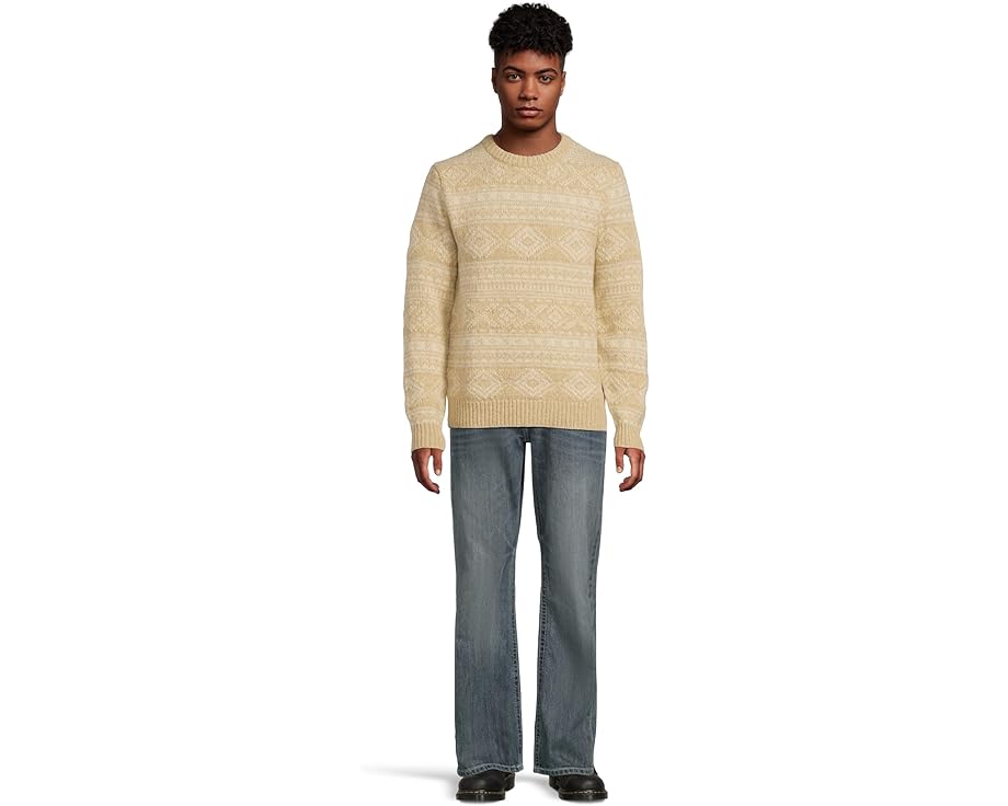 Классический свитер L.L.Bean из рагг-вул с круглой горловиной и узором Fair Isle