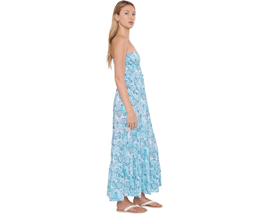 Кардиган-накидка макси Lilly Pulitzer Anali с верхом на резинке и ярусами