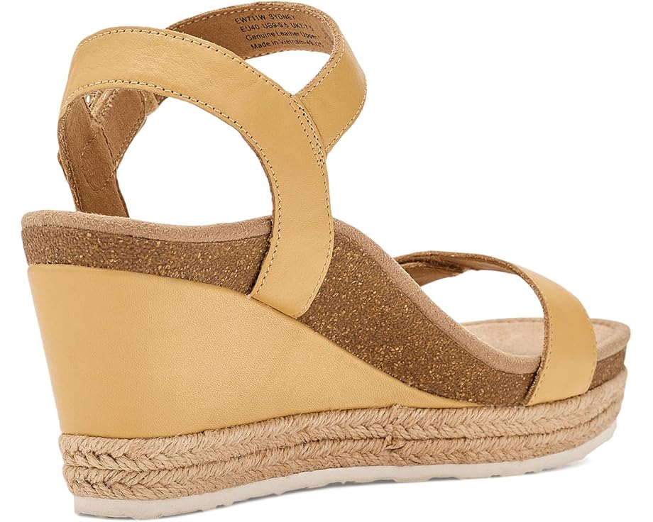 Босоножки Sydney Adjustable Wedge Aetrex на танкетке с кожаным верхом