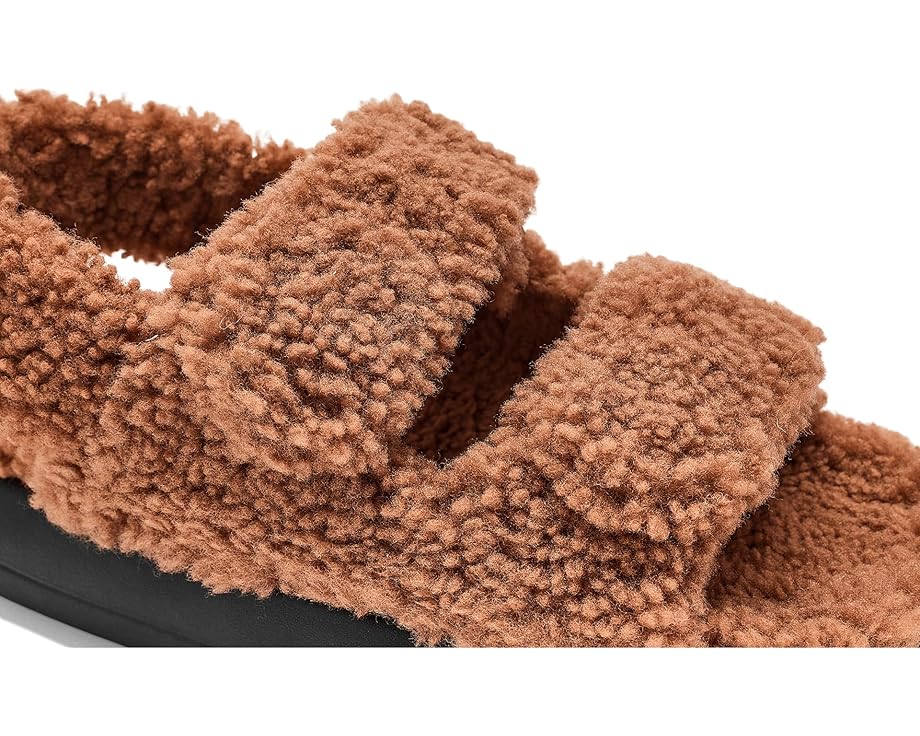 Сандалии Shearling с открытым носком и овчиной от MOON BOOT