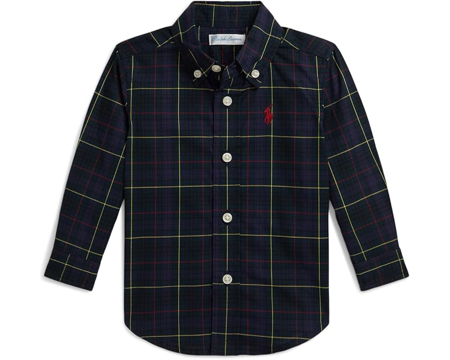 Рубашка Polo Ralph Lauren Kids в клетку из хлопкового поплина