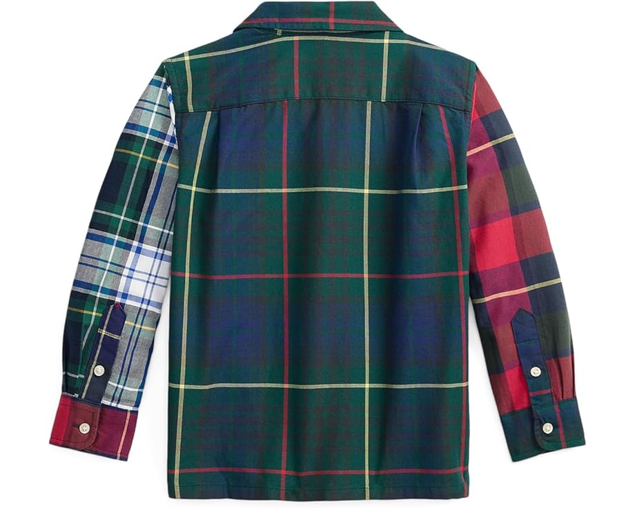 Рубашка в клетку из хлопкового оксфорда Polo Ralph Lauren Kids для малышей и детей